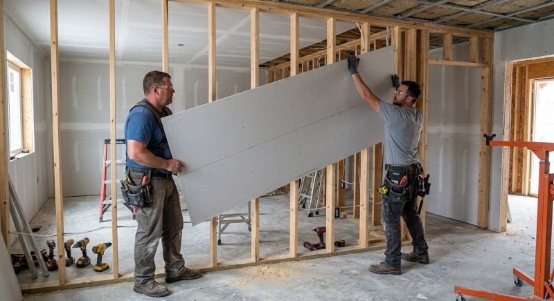 Bedroom Drywall Installation in Overland Park, KS