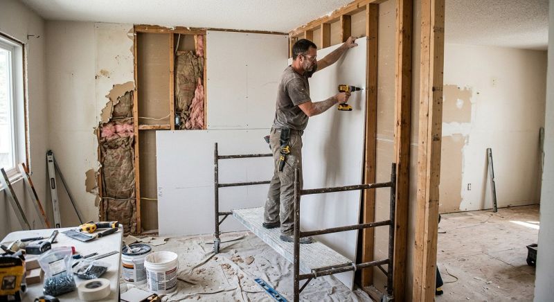 Gypsum Board Installation in Kansas City, KS