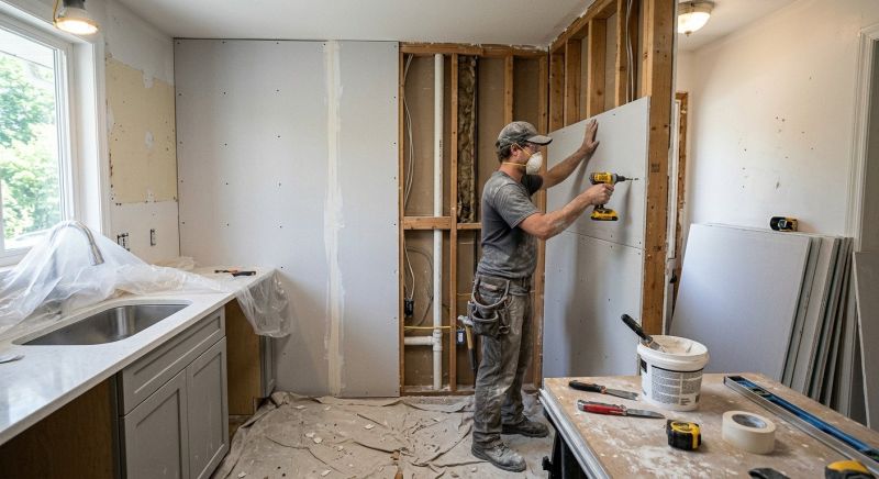 House Drywall Installation in Kansas City, KS